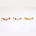 Korean Fashion Minimalist Star Shape Ear Cuffs Creative Five Point Star Stud Earrings For Women Students view 2