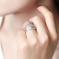 Fairy Style Wrapped Line Index Finger Ring With Delicate Openwork Design For Women view 3