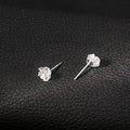Elegant Translucent Acrylic Camellia Flower Studs With Silver Needle 3D Petal Aurora Cute Earrings view 2