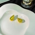 Elegant Geometric Teardrop Smooth Metal Alloy Studs In Gold Silver Plated Minimalist Luxury Earrings view 4