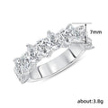 Sparkling Teardrop Spiral Ring For Women, Pave Stone Water Drop Birthday Gift Ring view 4