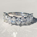 Sparkling Teardrop Spiral Ring For Women, Pave Stone Water Drop Birthday Gift Ring view 1