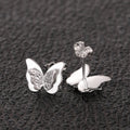 Cute 3D Butterfly Stud Earrings For Women Creative Sweet Korean Japanese Style Jewelry view 2