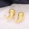 Fashion OL Smooth Large Water Drop Earrings For Women, Simple European Style Jewelry view 2