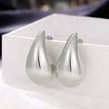 Fashion OL Smooth Large Water Drop Earrings For Women, Simple European Style Jewelry view 6