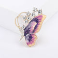 Alloy Enamel Butterfly Brooch Pin For Cardigans And Anti Exposure Use view 6