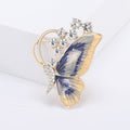 Alloy Enamel Butterfly Brooch Pin For Cardigans And Anti Exposure Use view 3