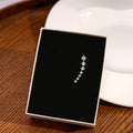 Elegant Minimalist Curved Line Zircon Rhinestone Ear Hook Long Micro Pave Alloy Luxury Earrings view 2