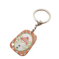 Metal Double Sided Cartoon Christmas Keychain Bag Charm Gift for Holiday view 5