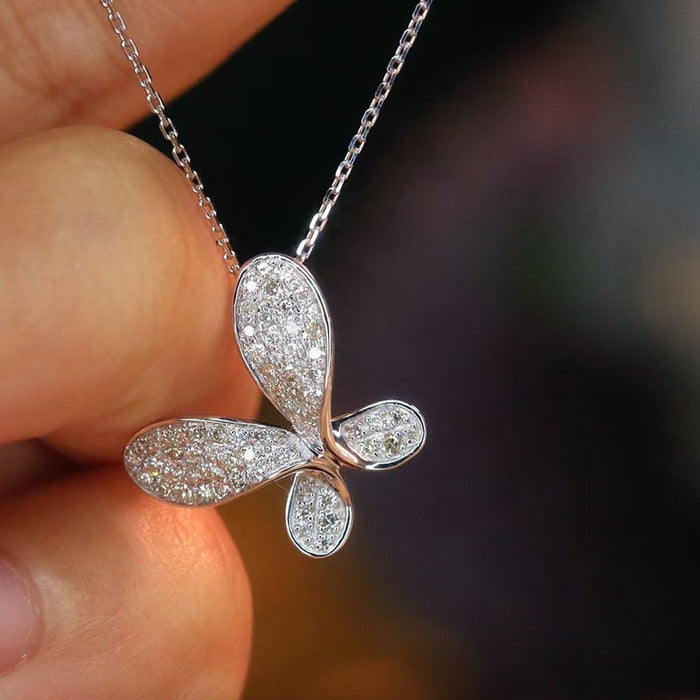 Minimal Korean Delicate Bow Choker Necklace Light Luxury Niche Collarbone Chain For Women