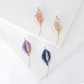 Metal Alloy Enamel Calla Lily Brooch With Rhinestones For Apparel view 1