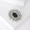 Alloy Pearl Rhinestone Lady Head Brooch Pin For Vintage Outfits view 4
