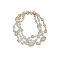 Light Luxury Oval Faux Pearl Multi Layer Wrap Necklace For French Evening Dress view 5