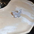 Luxury Zircon Butterfly Open Ring For Women view 4