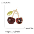 Alloy Enamel Cherry Brooch Pin For Cute Fashion Accessories view 5
