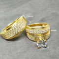 European American Fashion Couple Ring Set Wedding Rings For Lovers Birthday Holiday Gift Jewelry view 5