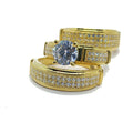 European American Fashion Couple Ring Set Wedding Rings For Lovers Birthday Holiday Gift Jewelry view 3