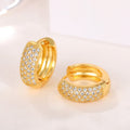 French Vintage Star Style Hoop Ear Cuffs, Trendy Circle Earrings For Women, Refined Ear Jewelry view 4
