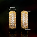 French Vintage Star Style Hoop Ear Cuffs, Trendy Circle Earrings For Women, Refined Ear Jewelry view 5