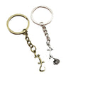 Metal Gecko Shape Keychain Bag Charm Gift view 5