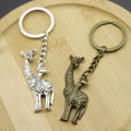 Zinc Alloy Giraffe Keychain Minimalist Animal Key Ring Gift view 4