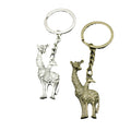 Zinc Alloy Giraffe Keychain Minimalist Animal Key Ring Gift view 5