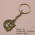 Zinc Alloy Rabbit Clock Keychain Cute Bag Charm Gift view 2