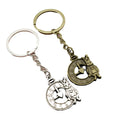 Zinc Alloy Rabbit Clock Keychain Cute Bag Charm Gift view 5