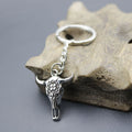 Zinc Alloy Minimalist Bull Head Keychain Car Bag Charm view 4