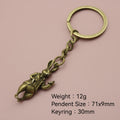 Metal Minimalist Rabbit Keychain Bag Charm view 2