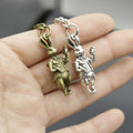 Metal Minimalist Rabbit Keychain Bag Charm view 4