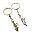 Metal Minimalist Rabbit Keychain Bag Charm view 5