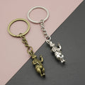 Metal Minimalist Rabbit Keychain Bag Charm view 1
