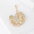 Alloy Enamel Paint Palette Brooch Pin For Suit And Coat Decoration view 4