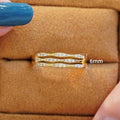 Fashion Bamboo Joint Multi Layer Ring For Women, Diamond Inlaid Light Luxury Index Finger Jewelry view 5