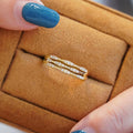 Fashion Bamboo Joint Multi Layer Ring For Women, Diamond Inlaid Light Luxury Index Finger Jewelry view 2