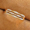 Fashion Bamboo Joint Multi Layer Ring For Women, Diamond Inlaid Light Luxury Index Finger Jewelry view 1