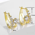 Fashion Ear Cuff Earrings With Misaligned Accent, Korean Elegant Student Ear Jewelry view 4