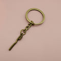 Zinc Alloy Toothbrush Keychain Bag Charm view 6