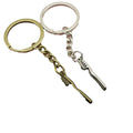 Zinc Alloy Toothbrush Keychain Bag Charm view 5