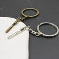 Zinc Alloy Toothbrush Keychain Bag Charm view 4