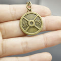 Zinc Alloy Weight Plate Keychain Fitness Bag Charm Gift view 3