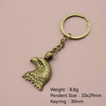 Metal Simple Eagle Keychain Bag Charm Key Ring view 2