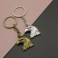 Metal Simple Eagle Keychain Bag Charm Key Ring view 1