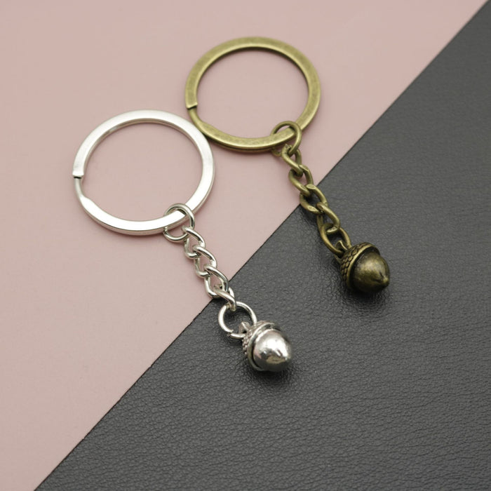 Zinc Alloy Pine Cone Keychain Nature Gift Key Ring