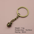Zinc Alloy Pine Cone Keychain Nature Gift Key Ring view 2
