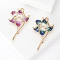 Creative Alloy Peach Blossom Brooch Pin For Coats And Suits view 1