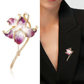 Creative Alloy Peach Blossom Brooch Pin For Coats And Suits view 2