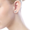 Korean Style Leaf Olive Branch Stud Earrings, Fresh Forest Fairy Style Fashion Earrings For Women view 4