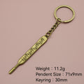 Metal Minimalist Thermometer Keychain Bag Charm Gift view 2